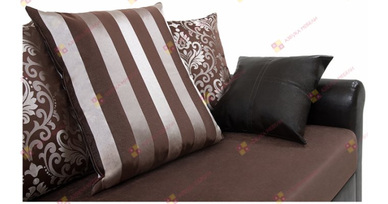 Рейн-Люкс  Страйп Темный угловой диван